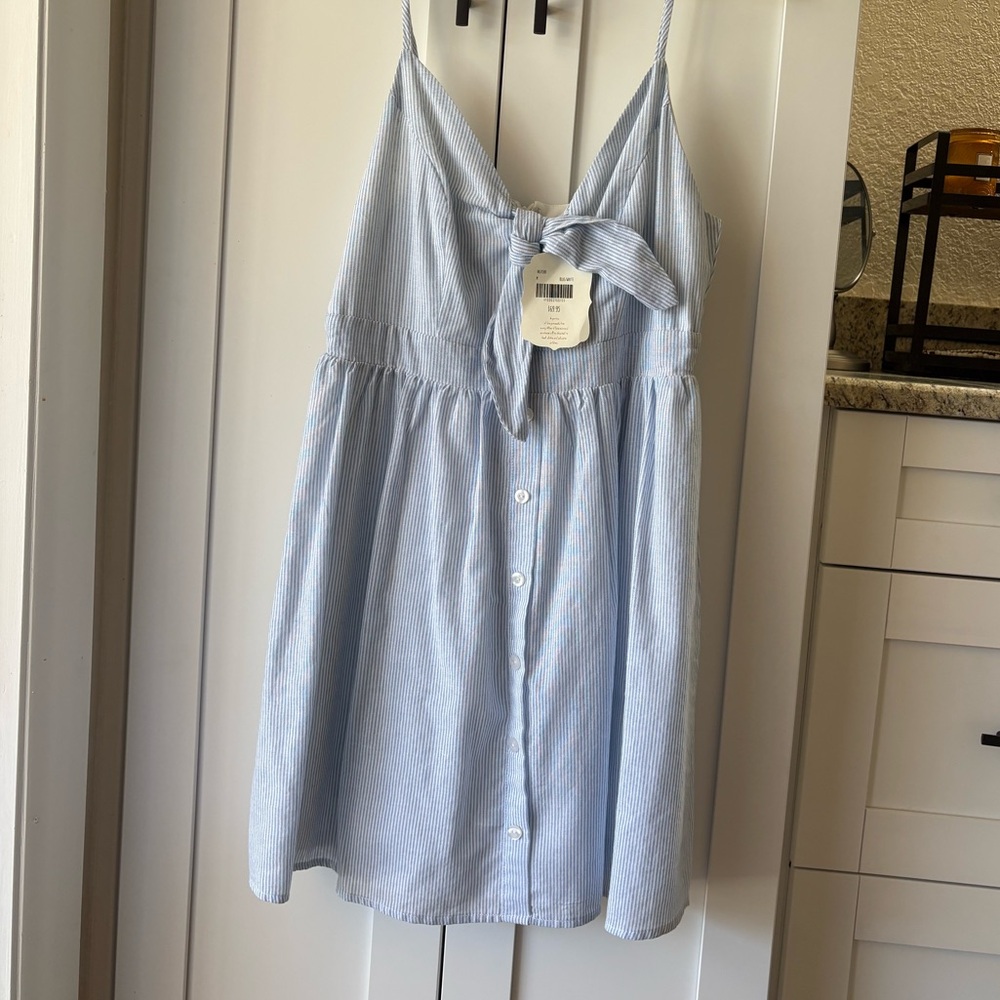 Altar'd State Blue and White Striped Dress